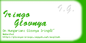 iringo glovnya business card